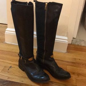 Michael Kors Black Leather Arley Boots
